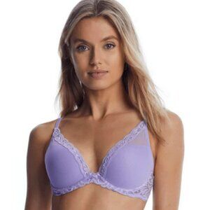 💕NATORI💕 Feathers Underwire Contour Bra ~ Violet Tulip 30D NWT